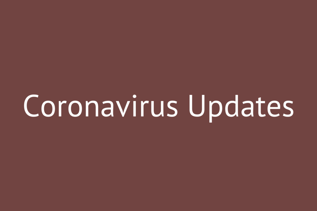 Coronavirus Updates – March 2020