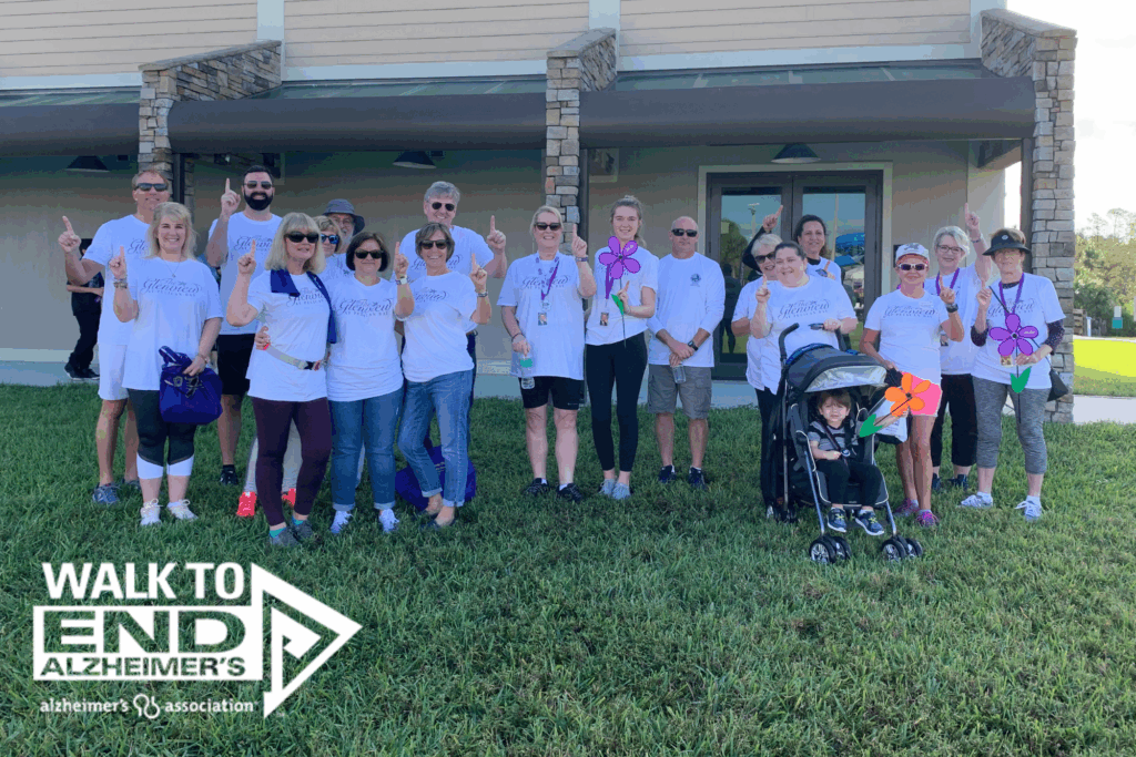 The Glenview Team participating in The Walk to End Alzheimer's in Naples, Florida