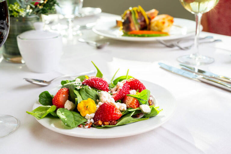 Gourmet food presentation at The Glenview